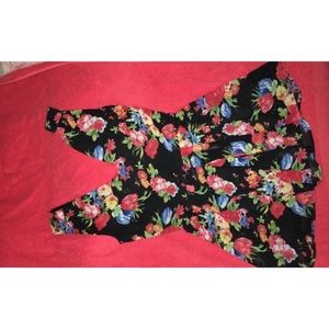 Colorful Floral Romper